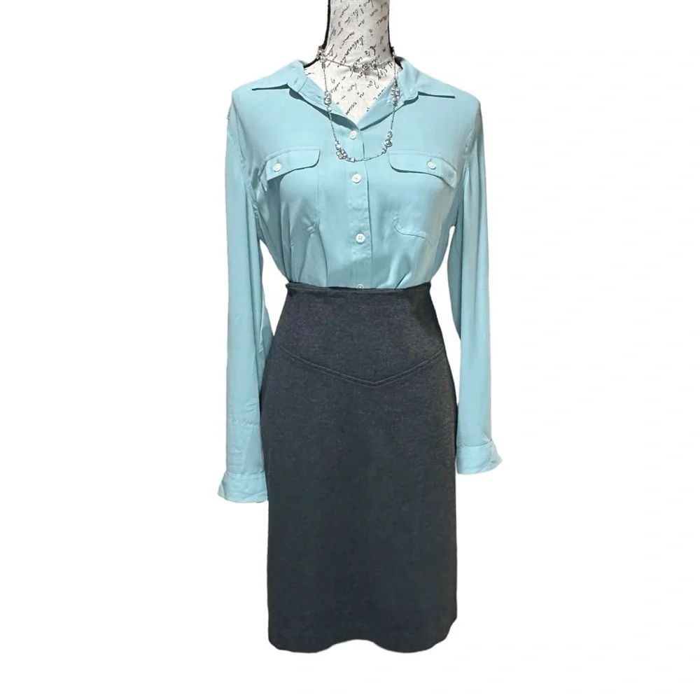 Michael Kors Gray Pencil Skirt Size 12